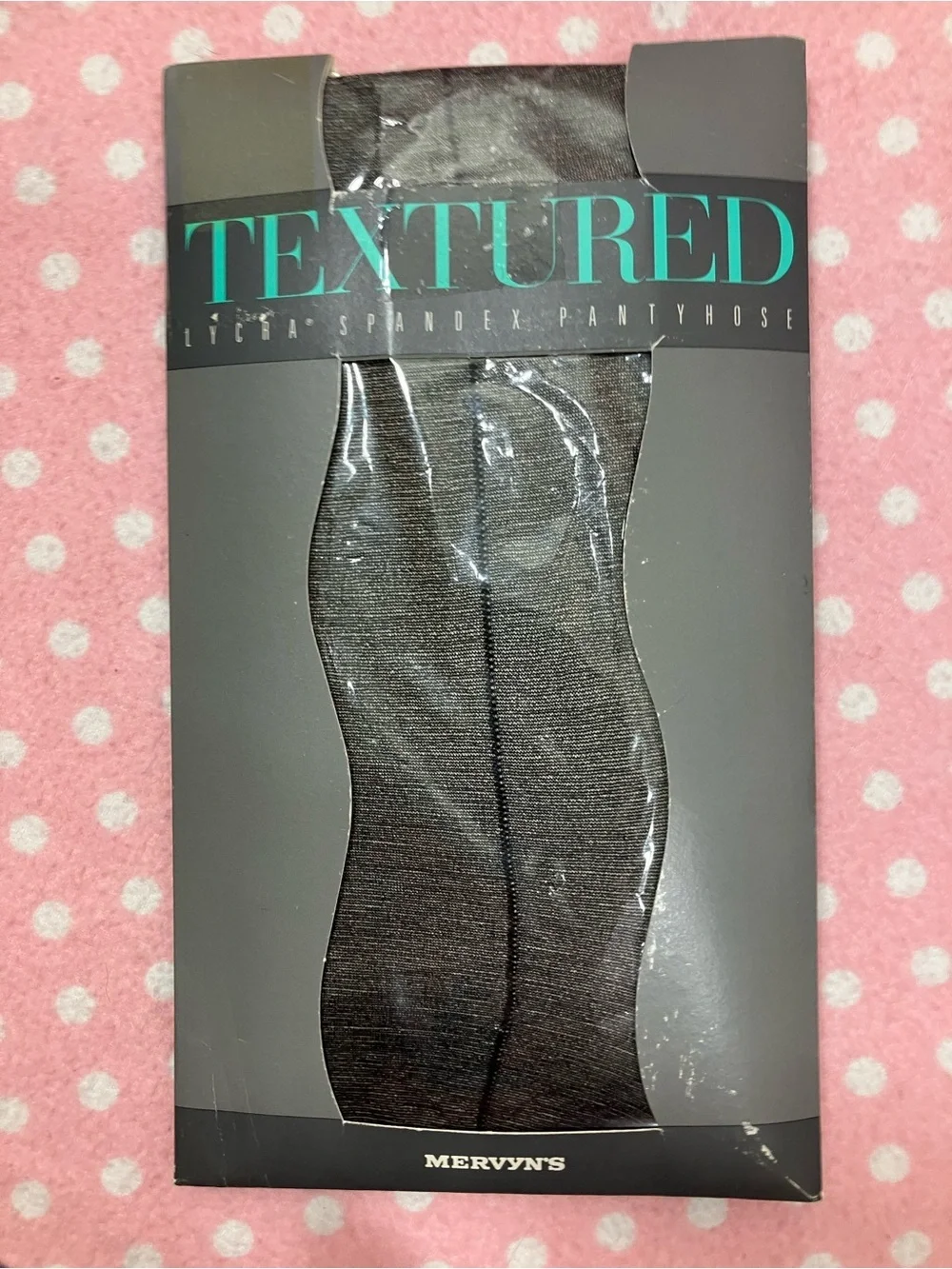 Textured Black Hosiery - Sheer Pantyhose